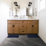 Washable Bath Mat, Navy Blue