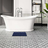 Washable Bath Mat, Navy Blue