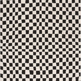 Lajos Black & White Checkered Area Rug