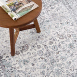 Light Blue Holi-4603 Washable Area Rug