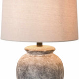 Cofrentes Traditional Gray & White Ceramic Table Lamp