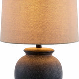 Cofrentes Traditional Gray & White Ceramic Table Lamp