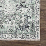 Green Holi-4605 Washable Area Rug