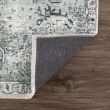 Green Holi-4605 Washable Area Rug