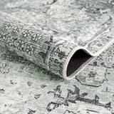 Green Holi-4605 Washable Area Rug