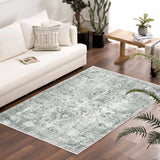Green Holi-4605 Washable Area Rug