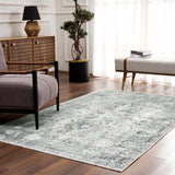 Green Holi-4605 Washable Area Rug