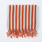 Girit Burgundy Cotton Linen Towel