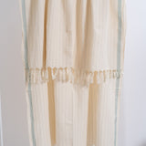 Drama Blue Cotton Linen Towel