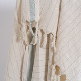 Drama Blue Cotton Linen Towel