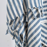Girit Blue Cotton Linen Towel