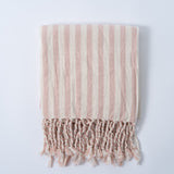 Girit Salmon Cotton Linen Towel