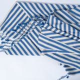 Girit Dark Blue Cotton Linen Towel