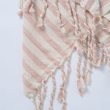 Girit Salmon Cotton Linen Towel