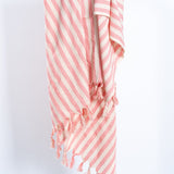 Girit Pink Cotton Linen Towel