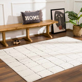 Keanu Black & White Area Rug - Clearance