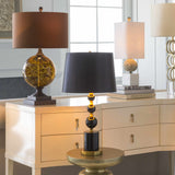 Zell Gold Crystal Table Lamp