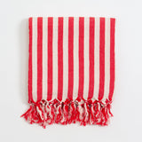 Girit Red Cotton Linen Towel