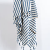 Girit Blue Cotton Linen Towel