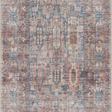 Burnt Orange Holi-2300 Washable Area Rug