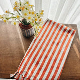 Girit Burgundy Cotton Linen Towel