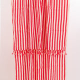 Girit Red Cotton Linen Towel