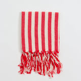 Girit Red Cotton Linen Towel