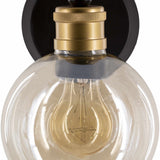 Leabrook Black Metal Wall Sconce