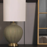 McMurray Green Textured Table Lamp