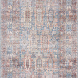 Burnt Orange Holi-2300 Washable Area Rug