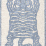 Zane Light Blue Tibetan Tiger Area Rug