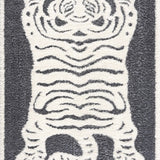 Zane Charcoal Tibetan Tiger Area Rug