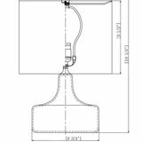 Astrakhan Blue & Wheat Table Lamp