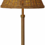 Zakharivka Gold Rattan Table Lamp