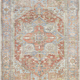 Maayon Medallion Rust Washable Area Rug