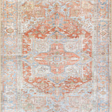 Maayon Medallion Rust Washable Area Rug