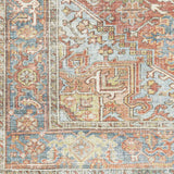 Maayon Medallion Rust Washable Area Rug