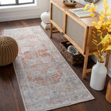 Maayon Medallion Rust Washable Area Rug