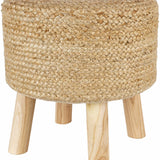 Tagaytay Natural Wood Stool Ottoman