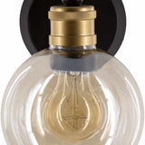 Leabrook Black Metal Wall Sconce