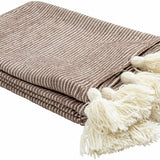 Camabatela Dark Brown Throw Blanket