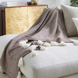 Camabatela Dark Brown Throw Blanket
