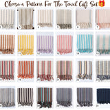 Turkish Cotton Linen Towel Gift Set