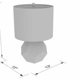 Coleford Gold Geometric Table Lamp
