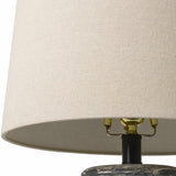 Cofrentes Traditional Gray & White Ceramic Table Lamp