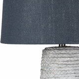 Dingras Pale Blue Jute Table Lamp