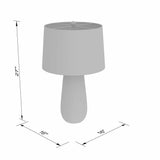 Dingras Pale Blue Jute Table Lamp