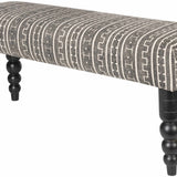 Toshkivka Black and White Patterned Bench