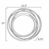 Monamon Round Rattan Mirror