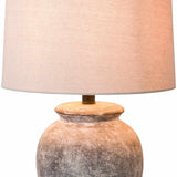 Cofrentes Traditional Gray & White Ceramic Table Lamp